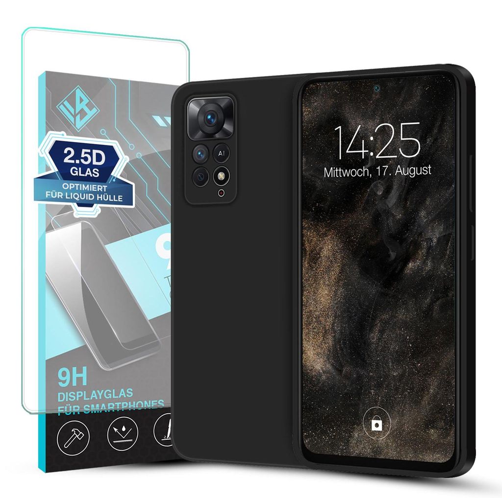 Hülle für Xiaomi Redmi Note 11 / 11S mit 9H Displayglas Produktbild 