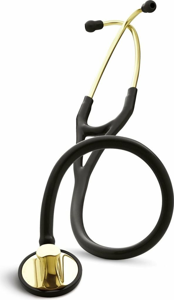 3M Littmann Master Cardiology Brass Edition, kardiologisches Stethoskop, schwarz