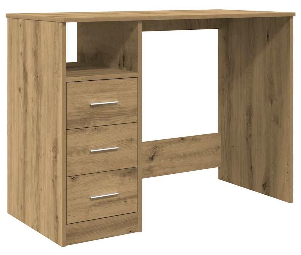 vidaXL Scrivania Artisan in rovere 102x50x76 cm Materiale Immagine del prodotto 
