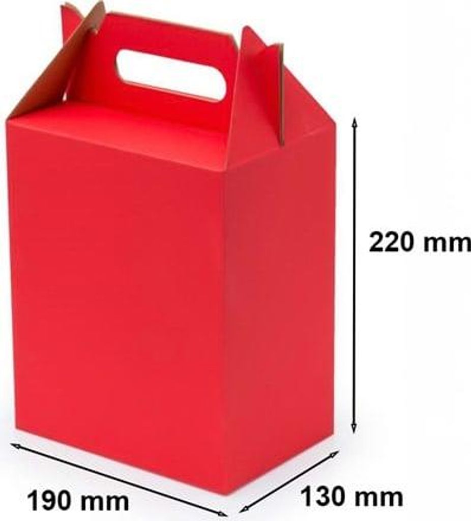 Box mit Griff F217 190 x 130 x 220 mm, rot