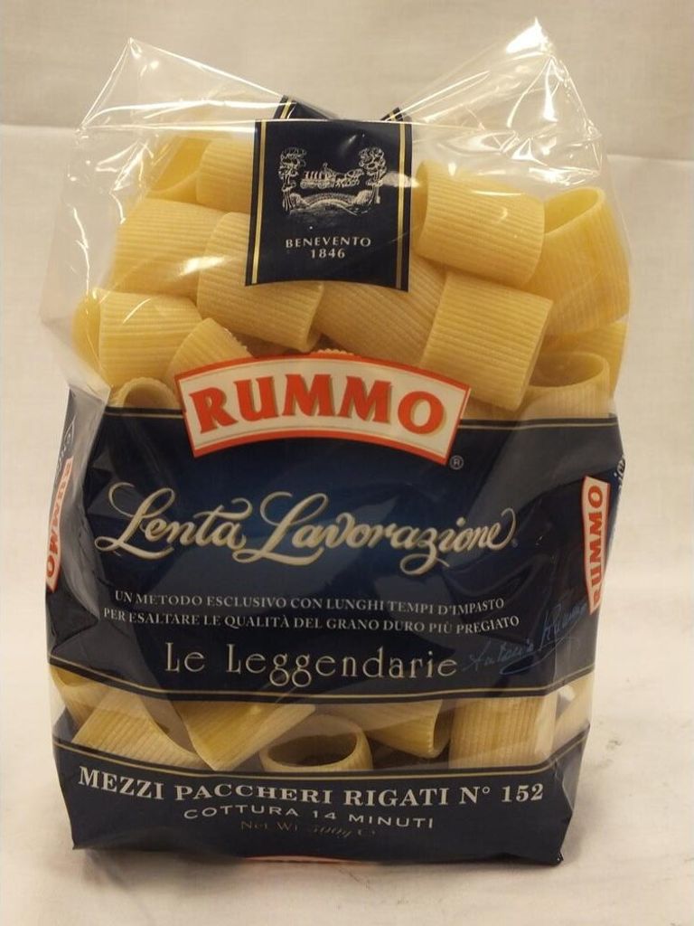 Rummo Lenta Lavorazione Mezzi Paccheri Rigati Nr. 152 500 g Produktbild 