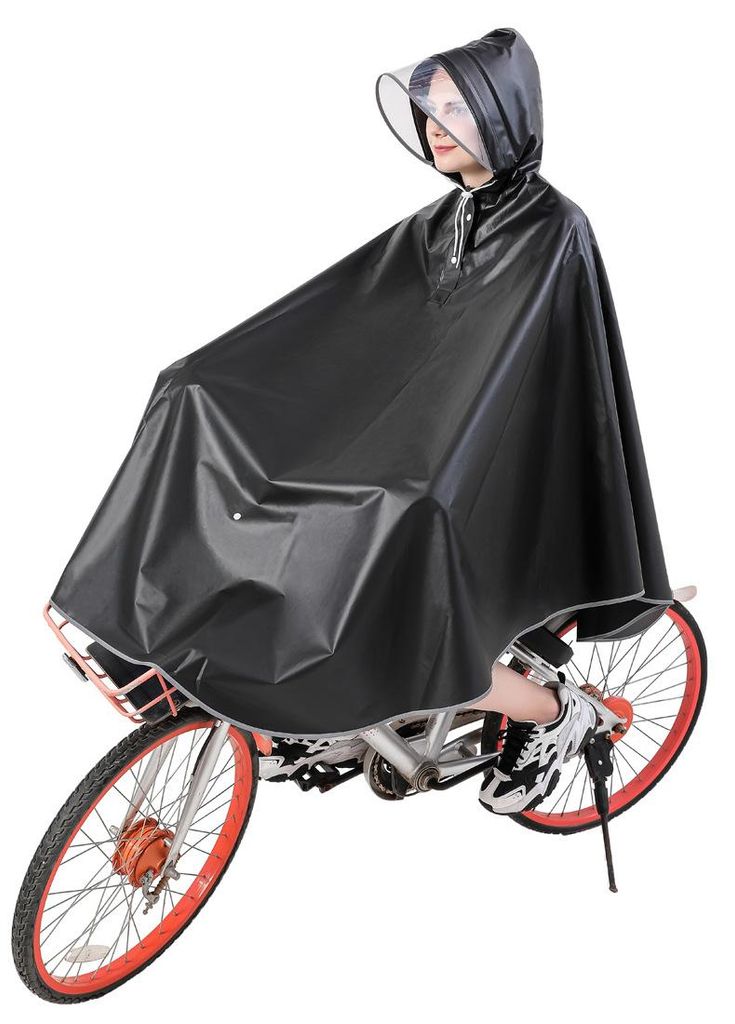 Fahrradponcho - Regenponcho - Wasserdichter - 110 cm - für Produktbild 