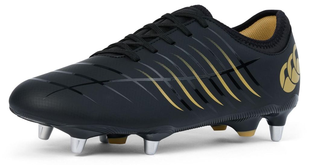 Canterbury Rugby Schuhe Phoenix 2.0 Team SG schwarz gold Größe 43/44