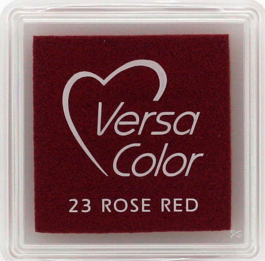 TSUKINEKO - Pigment Stempelkissen - Versa Color small 2,5 x 2,5 cm - Rose Red