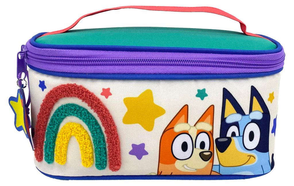 Kozmetická taška Bluey s motívom dúhy Obrázok produktu 