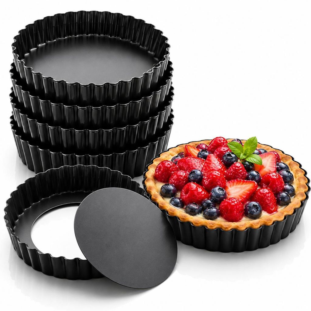 PRECORN Mini Tarteform Set 6 Stück, 10 cm Antihaft Produktbild 