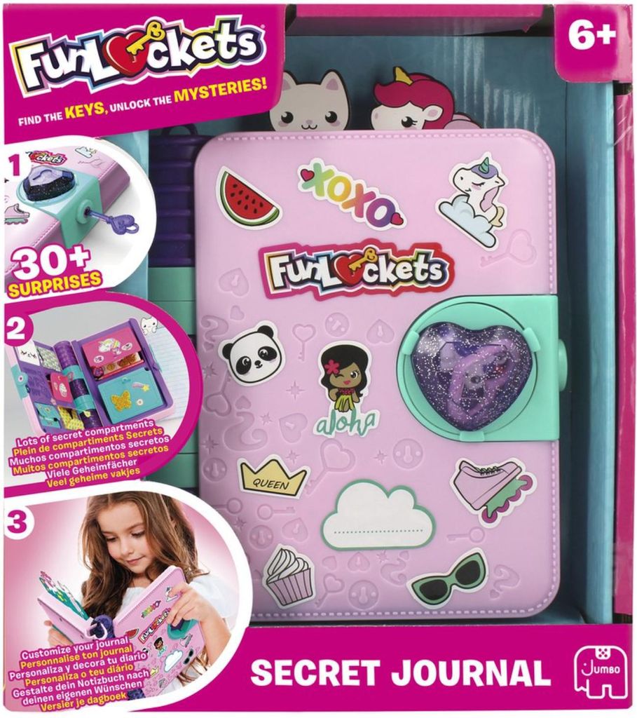 Jumbo FunLockets - Geheimes Tagebuch, Bastelset für Kinder, Produktbild 