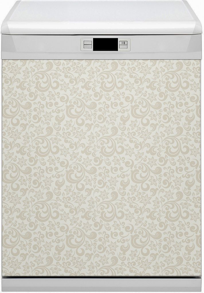 Küche Dekorative Magnete Magnet Folie für Geschirrspüler 60x80 cm - Barockmuster