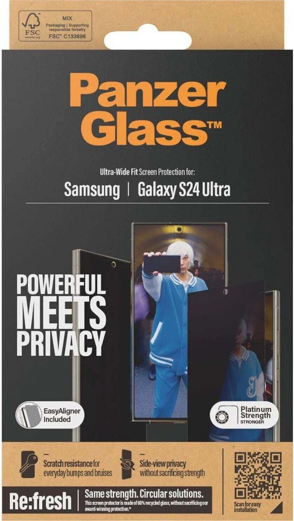 PanzerGlass™ Privacy UWF mit Applikator Produktbild 4