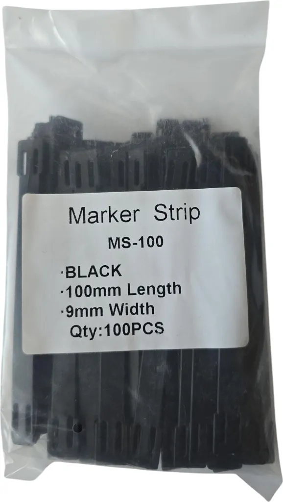 Fascette Stringicavo MS-100mm con Targhetta Scrivibile - Kit 10 pz - 4