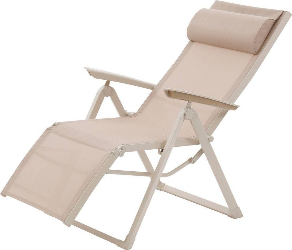 Gartenstuhl "decima" leinen & ton 8-fach verstellbar aus Produktbild 