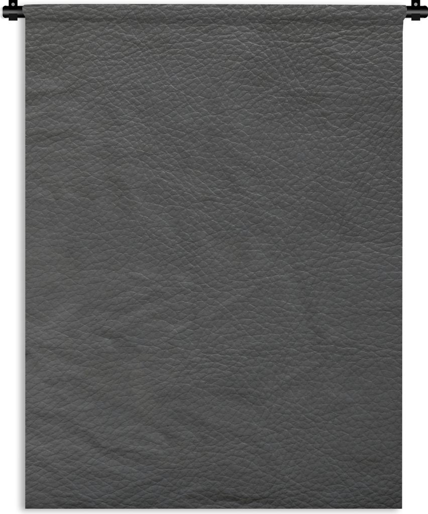 MuchoWow Wandteppich Wandbehang Leder - Strukturiert - Leder-Optik - Grau 60x80 cm Tapisserie Dekoration Wandtuch - Decke - Wandtücher - Wohne