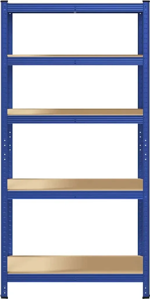 Étagère robuste en acier et bois composite, 5 plateaux modulables