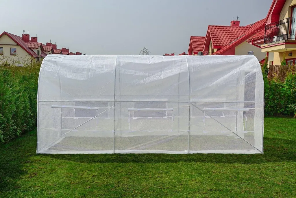 Serra da Giardino Premium 4,5x2m Bianca: Eleganza e Funzionalità - 6