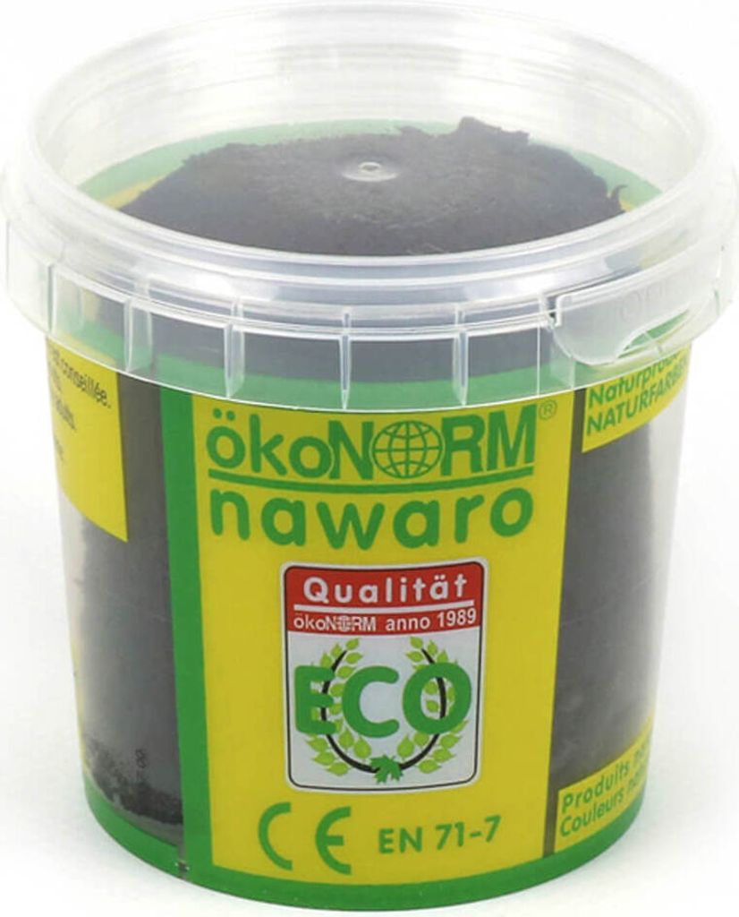 ökoNorm SOFT-Knete nawaro, Becher 150g : Schwarz Farbe: Schwarz