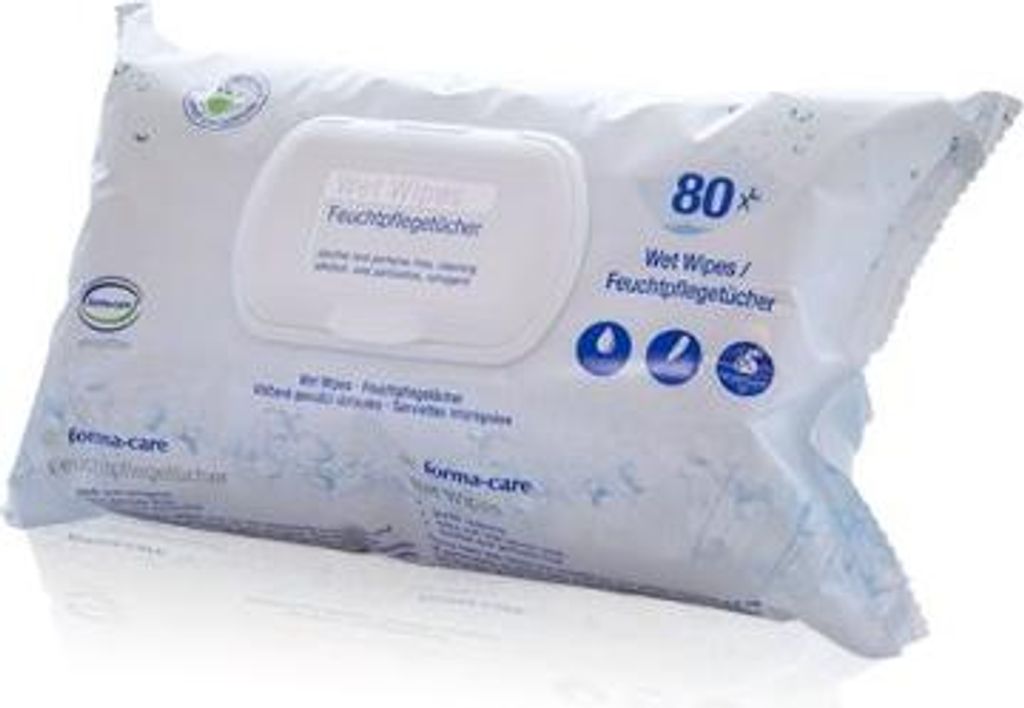 Feuchtpflegetücher forma-care sensitive wet wipes (VPE: 80 Produktbild 