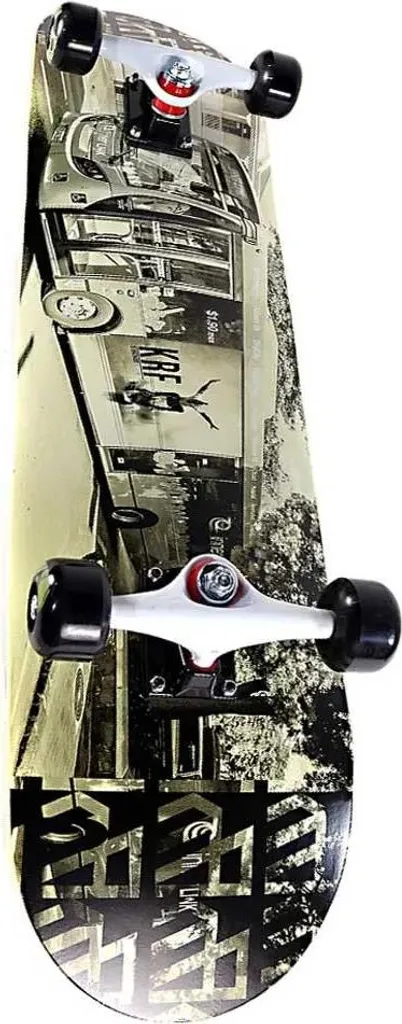 Skateboard 8.0 Pouces Krf Bus Road Beige 32'' avec Plateau en Érable