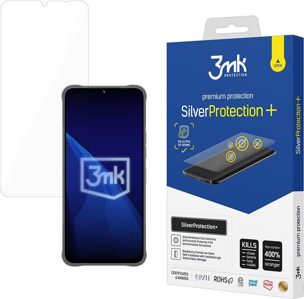 3mk Display Antimikrobielle Schutzfolie SilverProtection+ für MyPhone Hammer Blade Va 5G 0,21mm Self-Heal