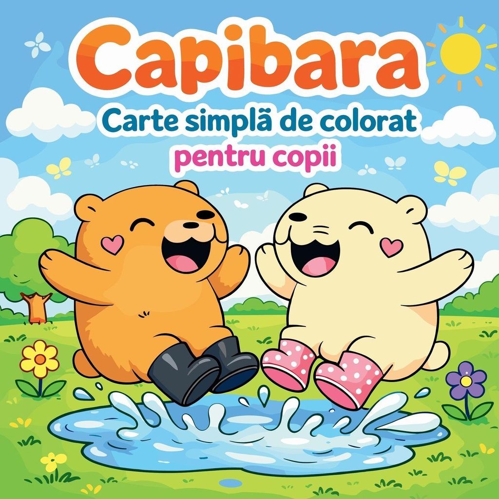 Capibara - Carte simpl¿ de colorat pentru copii