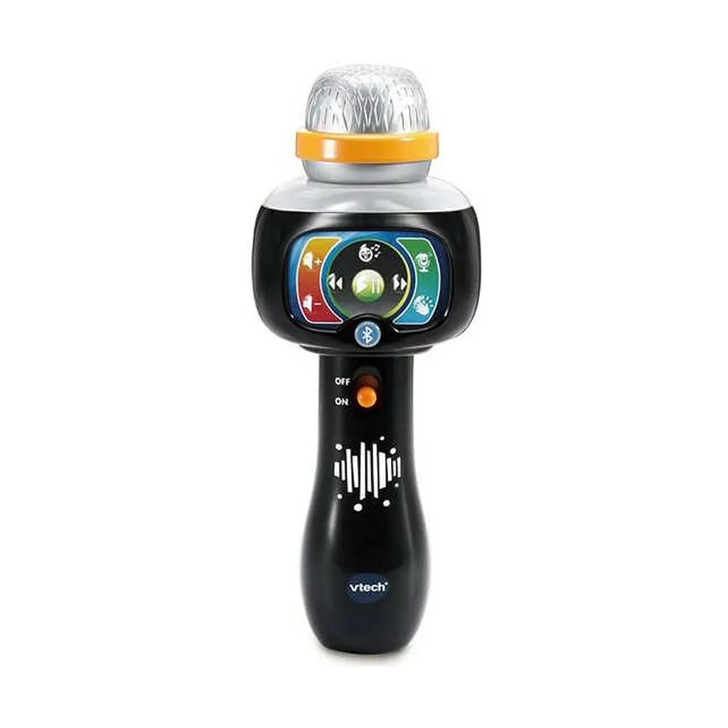 Micro Karaoké VTech Enfant : Apprendre l'Espagnol en s'Amusant Jouet Noir