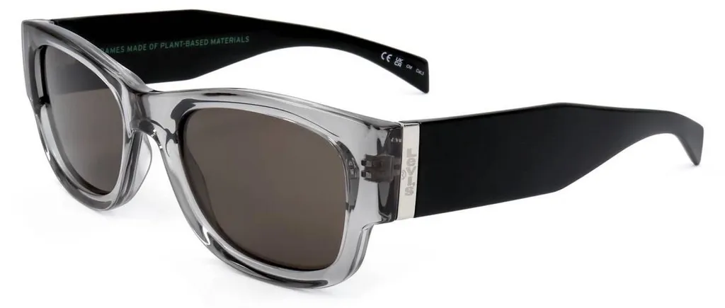 Lunettes de soleil Levi's LV 1033/S gris uni avec monture rectangulaire
