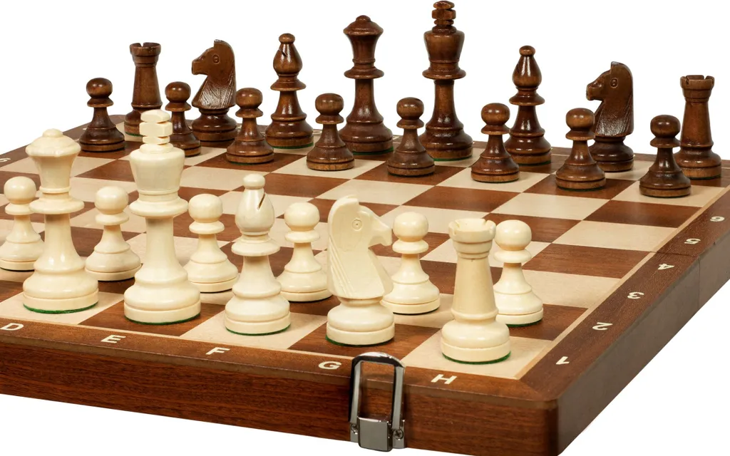Échecs Sunrise n°5 Exclusive 45x45 cm : Jeu en Bois Haute Stabilité