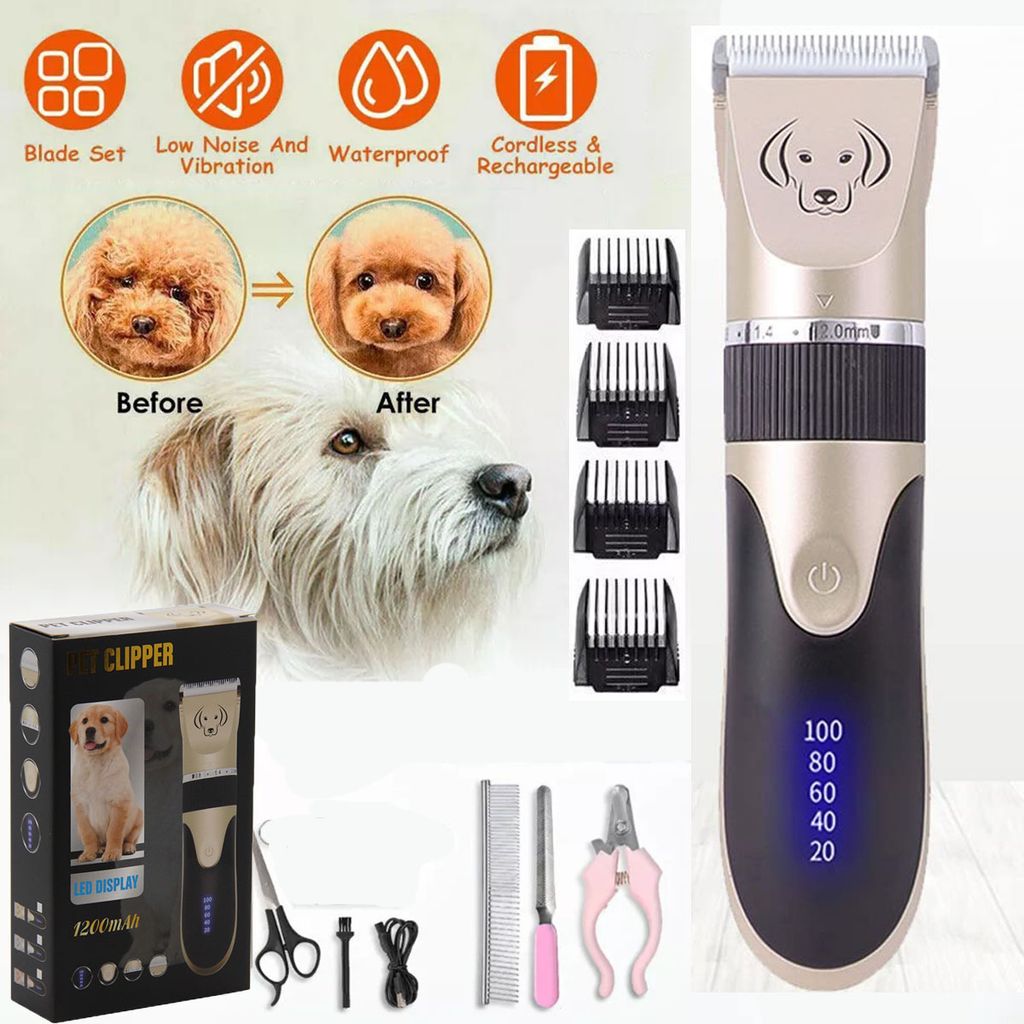 Leise Hundeschermaschine Profi Schermaschine Hund Katze Produktbild 1