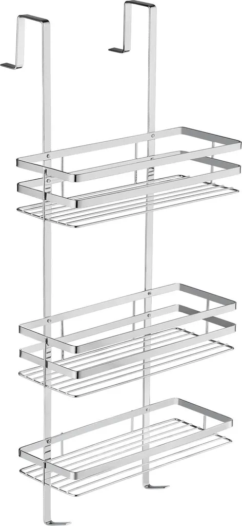 Fini le désordre avec cette étagère de douche argent - Support mural stable