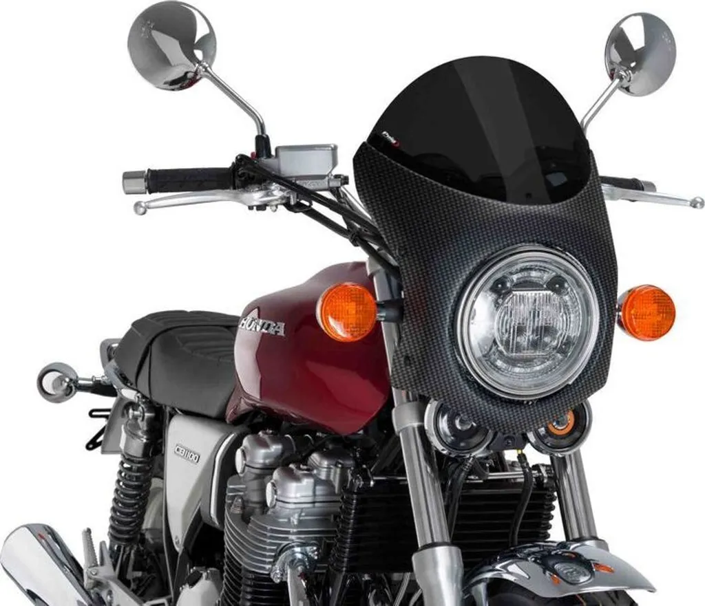 Écran Puig moto fumé contre la fatigue cervicale et l'éblouissement