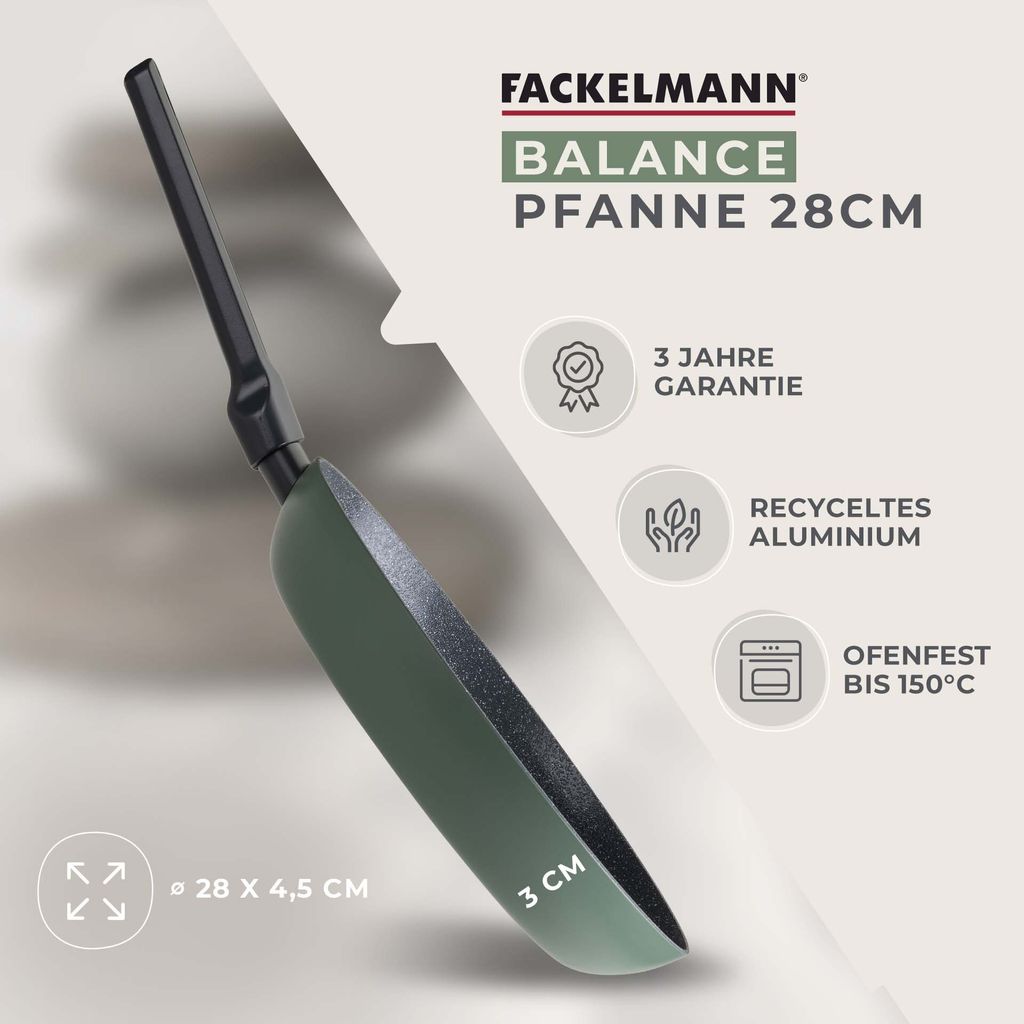 Fackelmann Padella Balance Ø 28 cm - Alluminio riciclato, Immagine del prodotto 