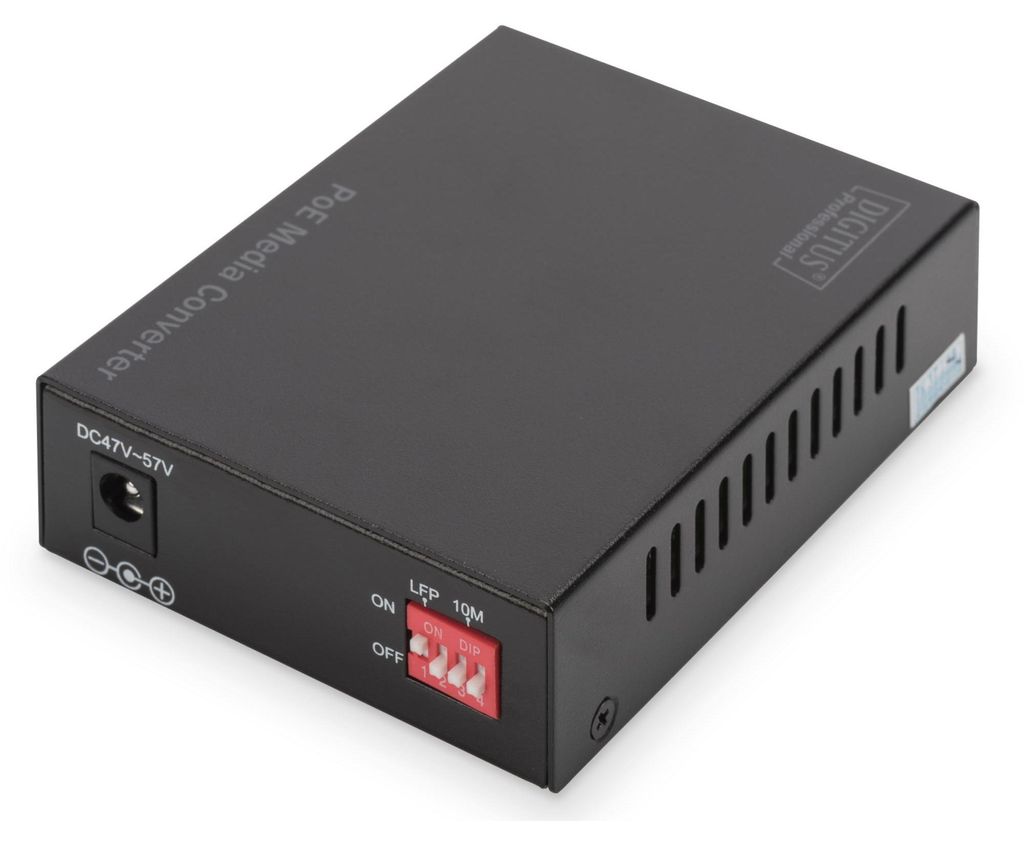 DIGITUS Gigabit PoE Medienkonverter RJ45 / SFP PSE Produktbild 