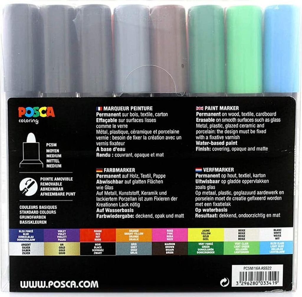 POSCA Marker UNI PC-5M 16er Set Zdjęcie produktu 3