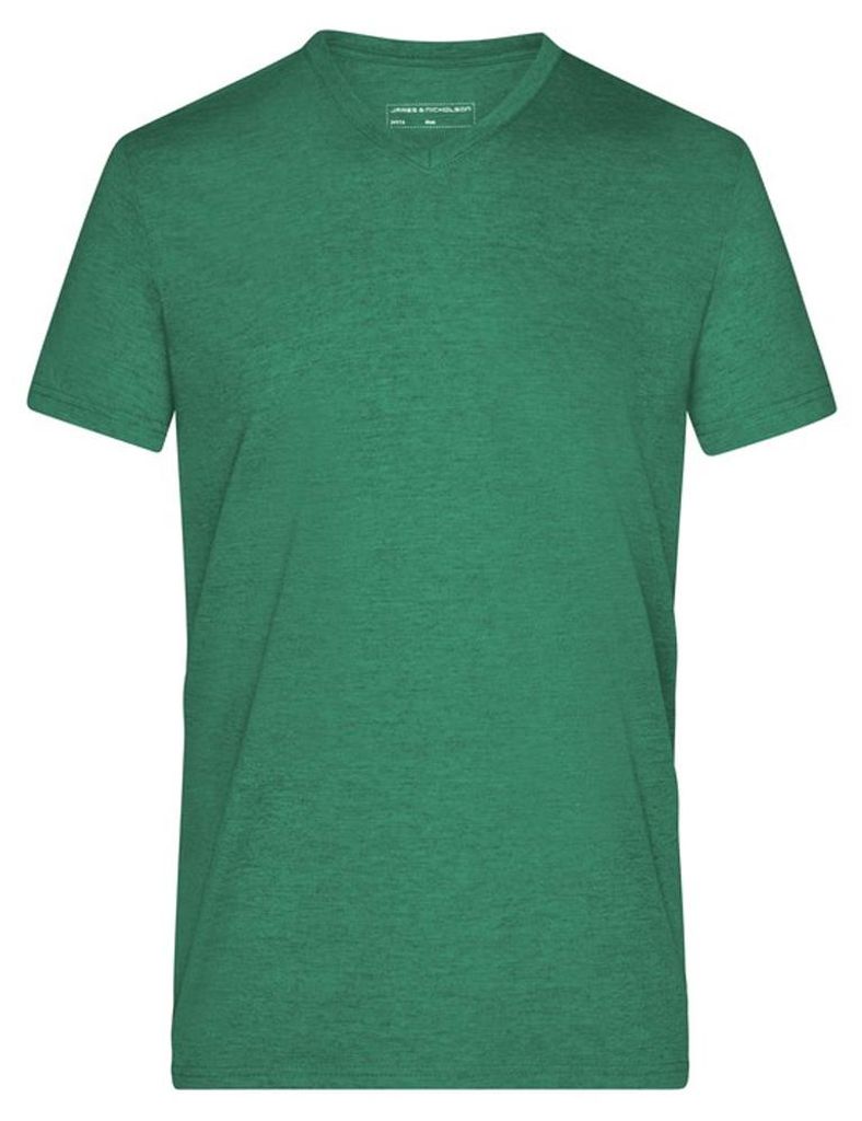 James and Nicholson - T-Shirt für Herren, meliert LT2771 (XL) (Grün meliert)