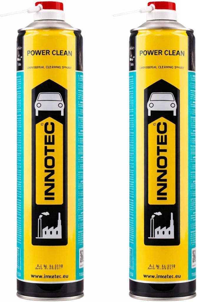 2 Stück INNOTEC Power Clean 750 ml Aerosol – Universalreiniger & Entfetter – entfernt Fett, Öl, Teer, Wachs und Kleberückstände – ideal f...