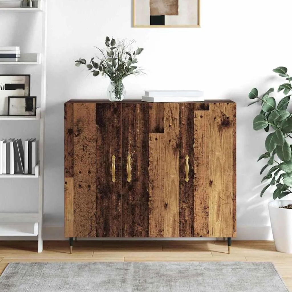 vidaXL Credenza marrone 90 x 34 x 80 cm Materiale a base di legno - 3