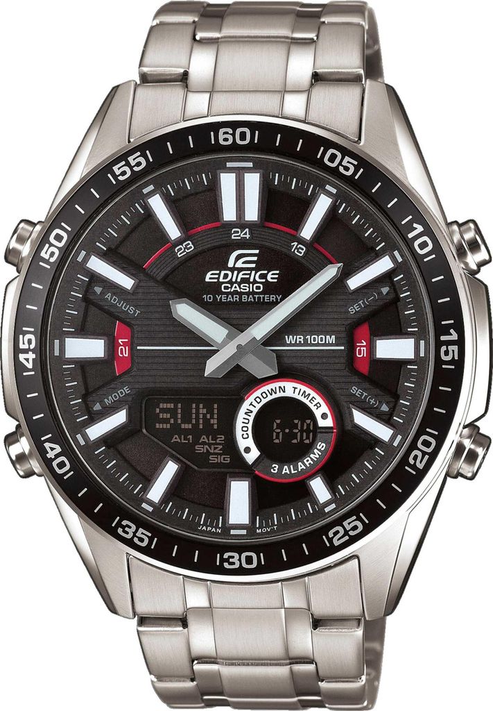 Casio Edifice, analoog herenhorloge, roestvrij staal, Productafbeelding 