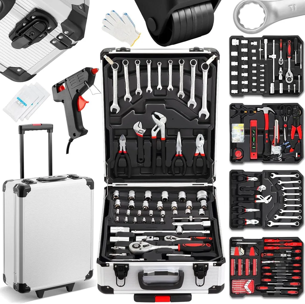Set de 1000 outils multifonction pour entretien auto et rénovations
