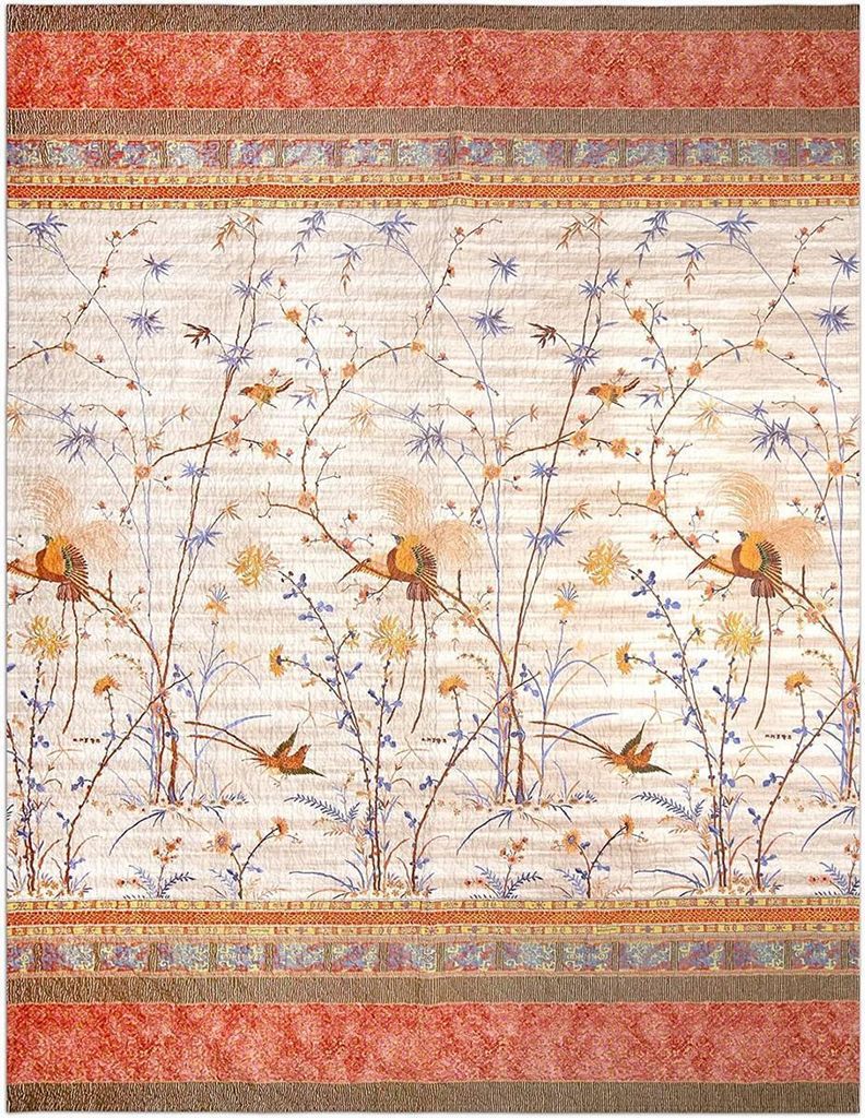 Bassetti narzuta na łóżko FONG kolor BEIGE rozmiar 180x255 Zdjęcie produktu 