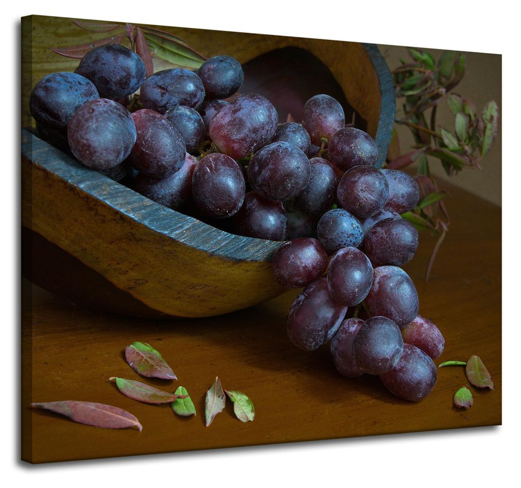 Leinwanddruck „Küche Traube“, 100 x 80 cm