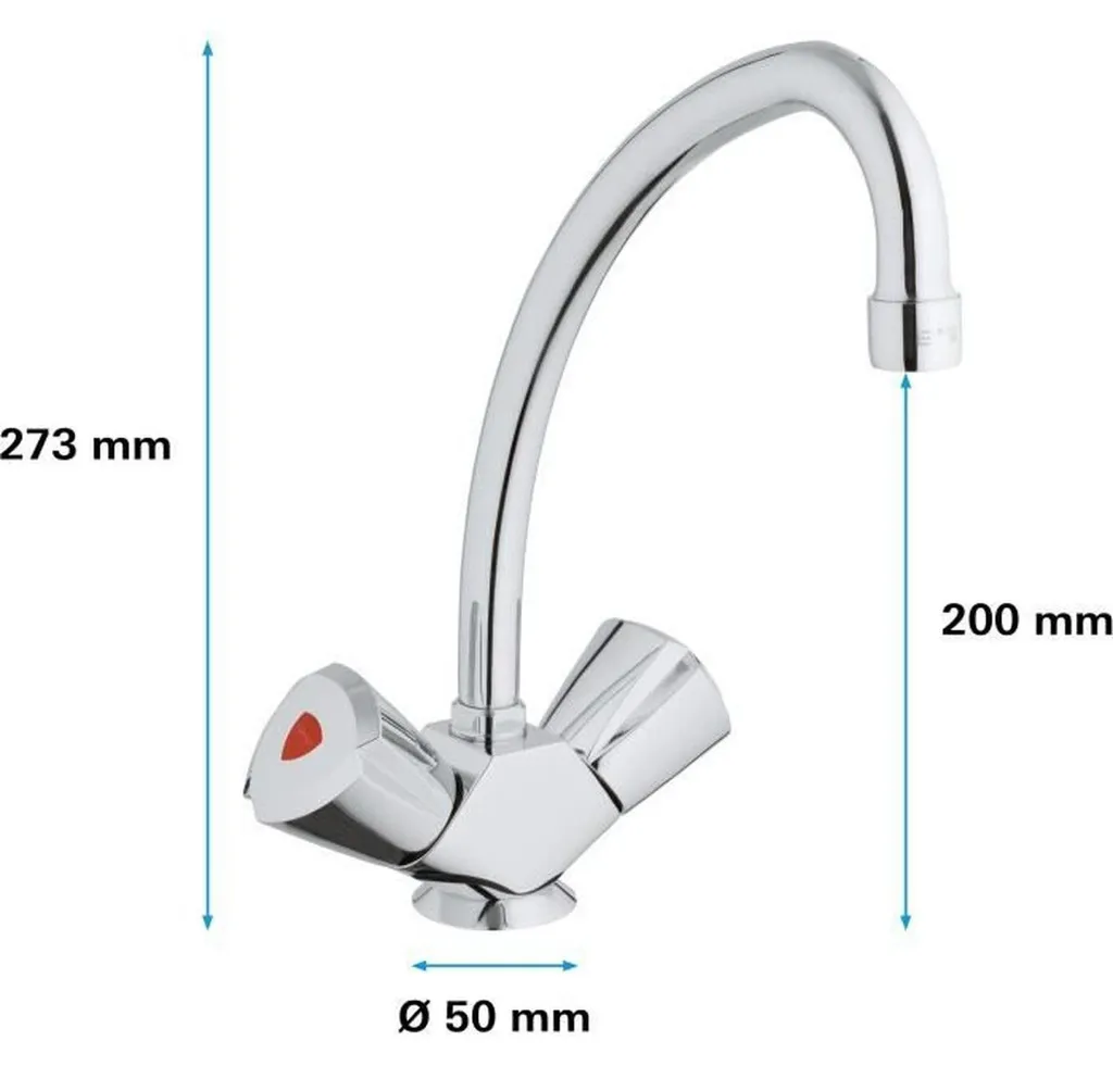 Mitigeur de Cuisine Grohe QuickFix Costa Trend pour Rénovation Facile - 3