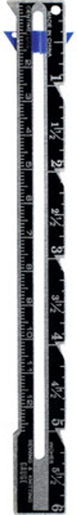 Näh- und Strickmaß 15 cm mit Zentimeter- und Zoll-Einheit, Schieber und Zirkelfunktion