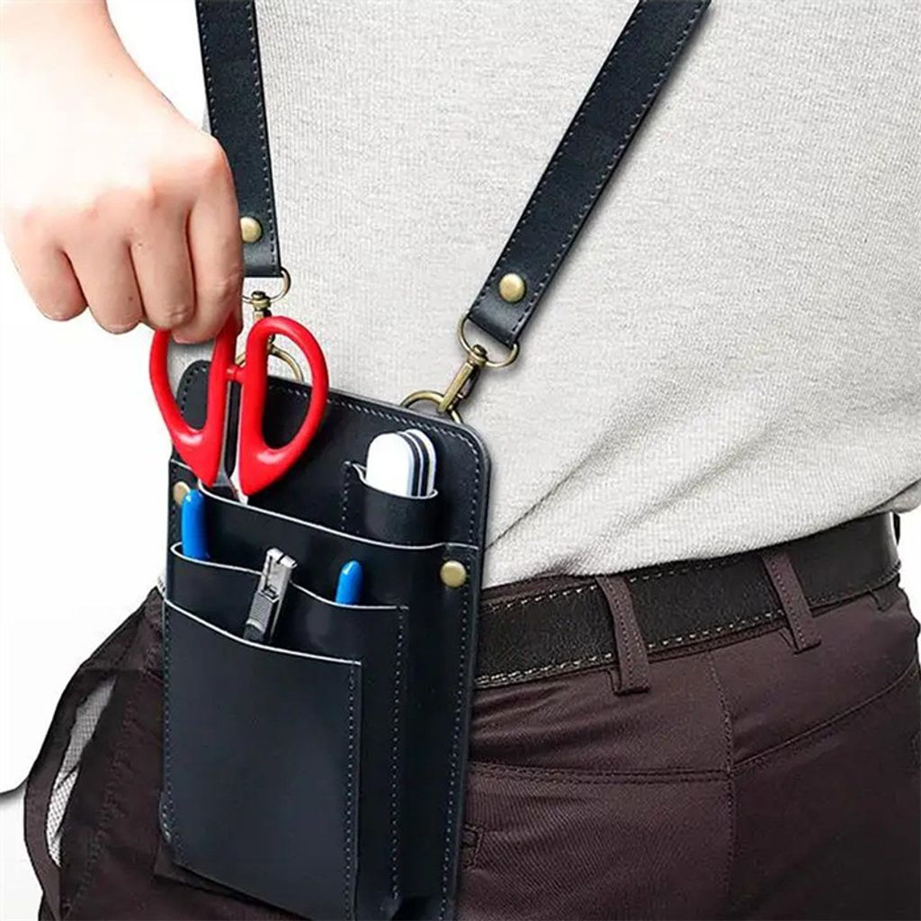 INF Professionelle Friseur Werkzeugtasche, Friseurschere Holster Schwarz