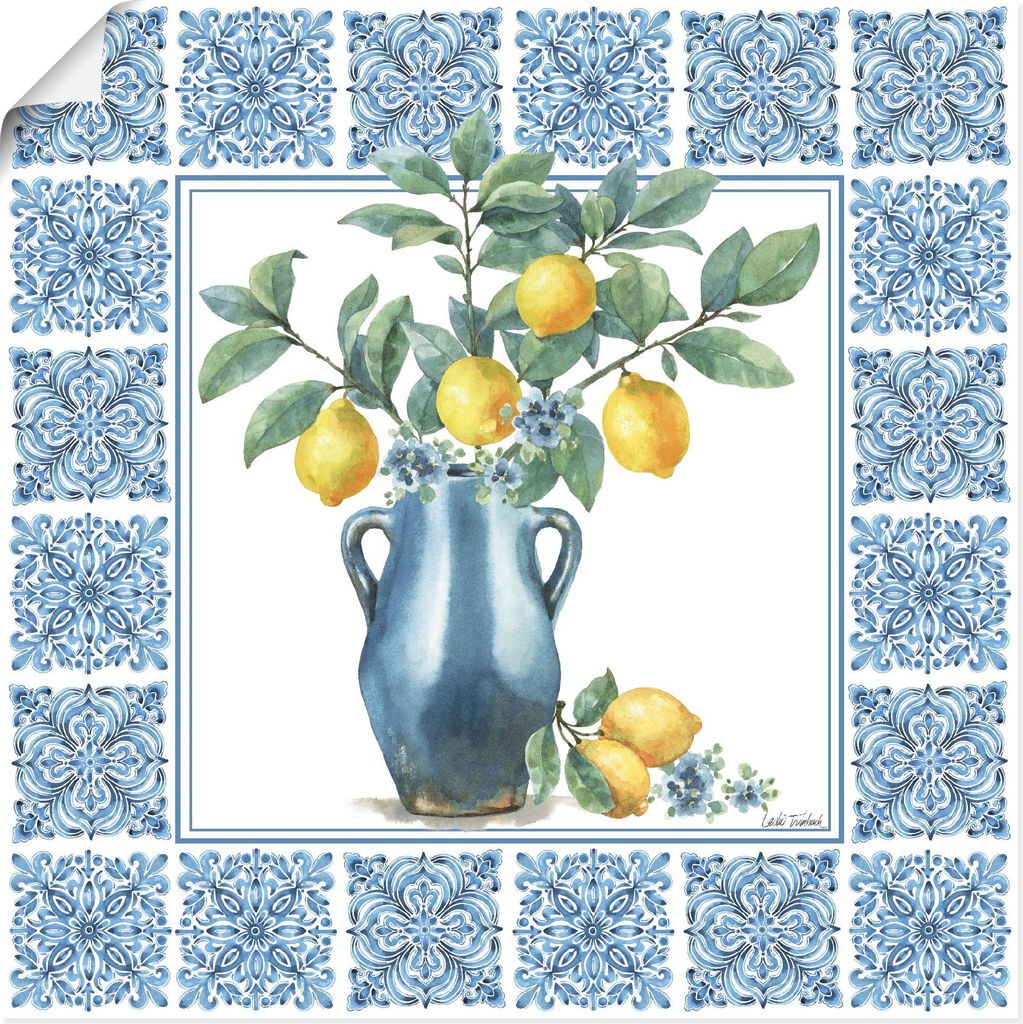 ARTland Poster Le Citron V Größe: 100x100 cm