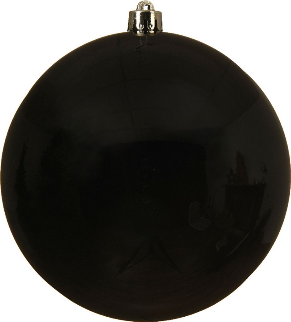 Weihnachtskugeln Kunststoff 14cm schwarz, 1 Stück Produktbild 