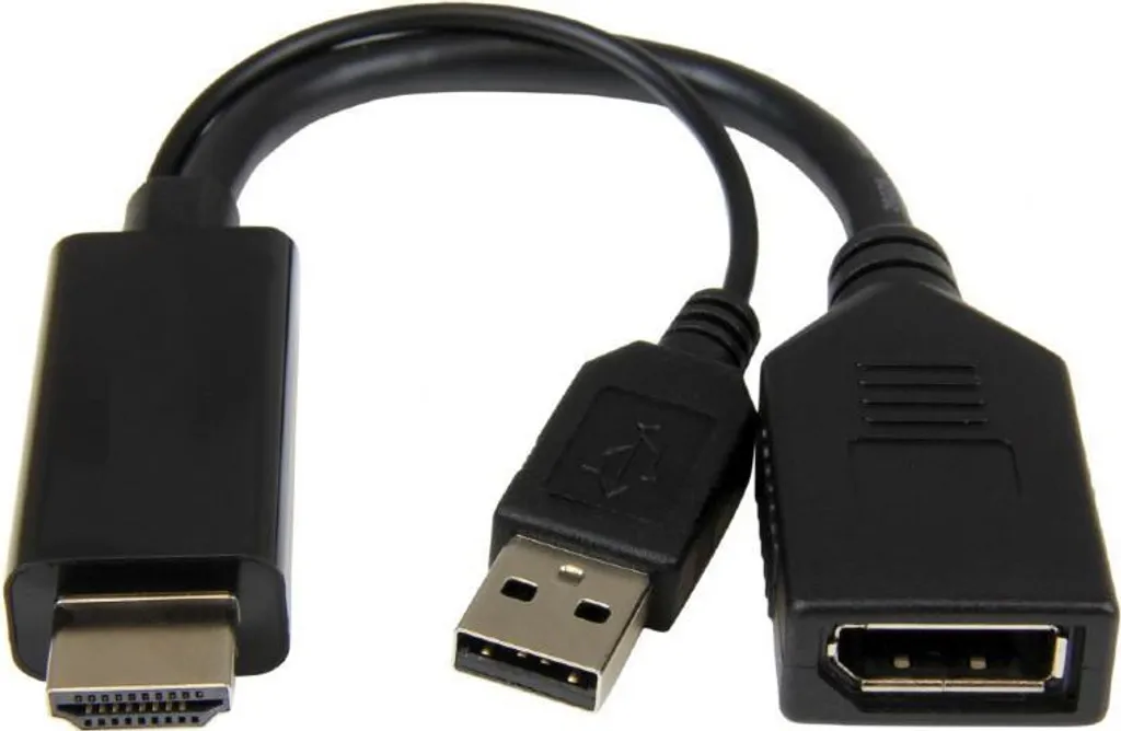 Gembird A-HDMIM-DPF-01: Adattatore Attivo HDMI a DisplayPort 4K USB