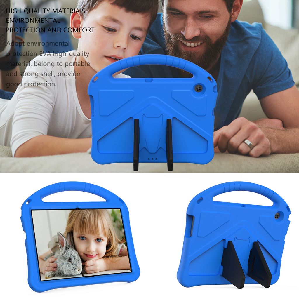 Custodia Antiurto Per Bambini Per Huawei MediaPad T3 10 – Cover In EVA E PC Con Maniglia E Supporto, Nero