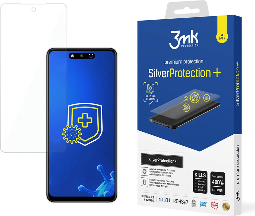 Infinix Smart 8 HD Shield: 3mk SilverProtection+ Pellicola Antimicrobica