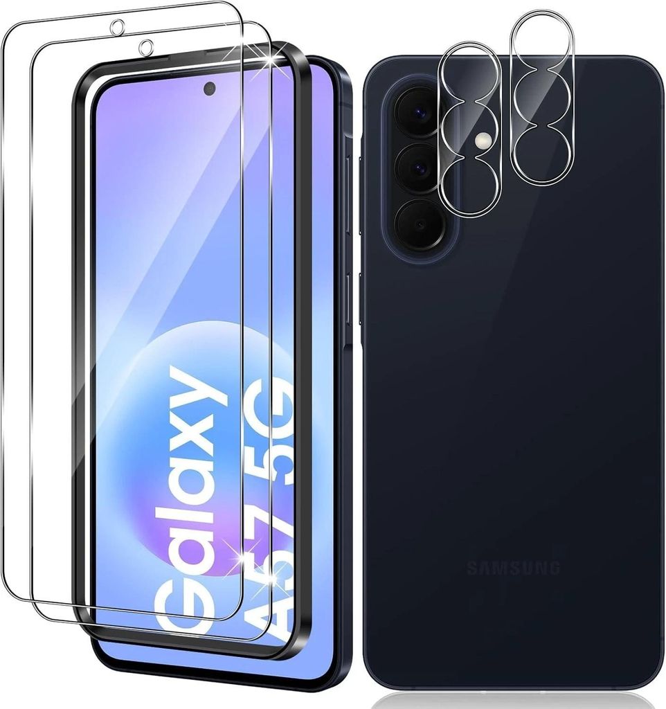2X Schutzglas ( Display + Kamera ) für Samsung Galaxy A57 Produktbild 