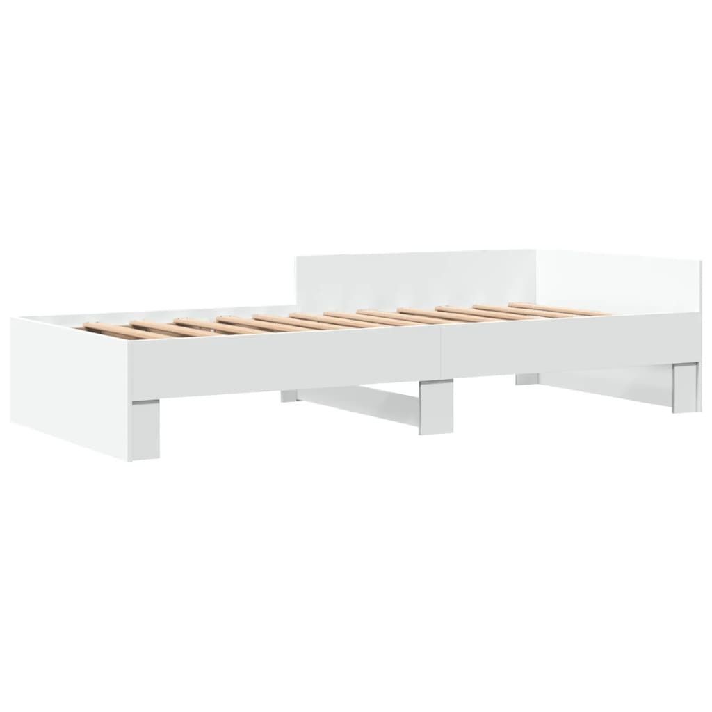 Bettgestell Weiß 90x200 cm Holzwerkstoff