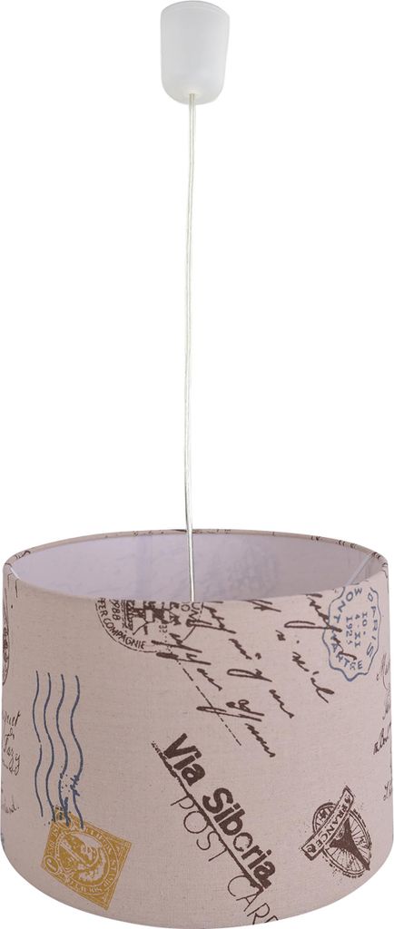 Näve Leuchten Textil-Pendelleuchte "PRINT" Textil-Pendelleuchte "PRINT" Pendelleuchten - Textil-Pendelleuchte "PRINT", Hängelampe im Natural Styl...